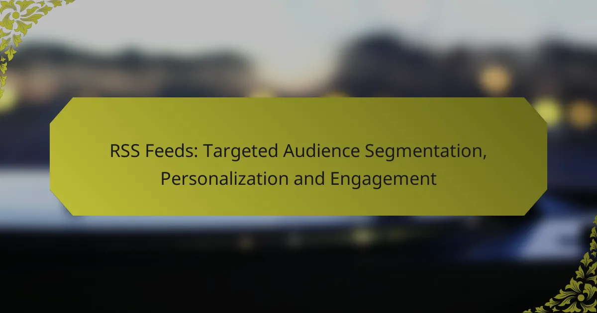 RSS Feeds: Targeted Audience Segmentation, Personalization and Engagement